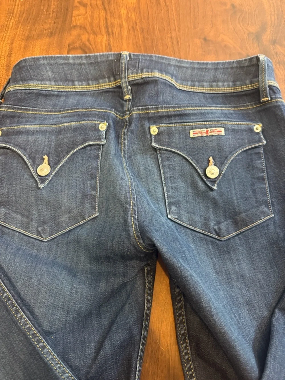 Hudson Collin Flap Skinny Jeans Dark Blue